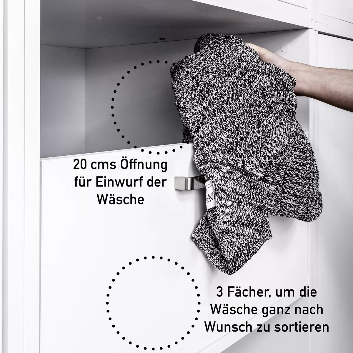 Wäscheschrank Galleria Bianco weiss