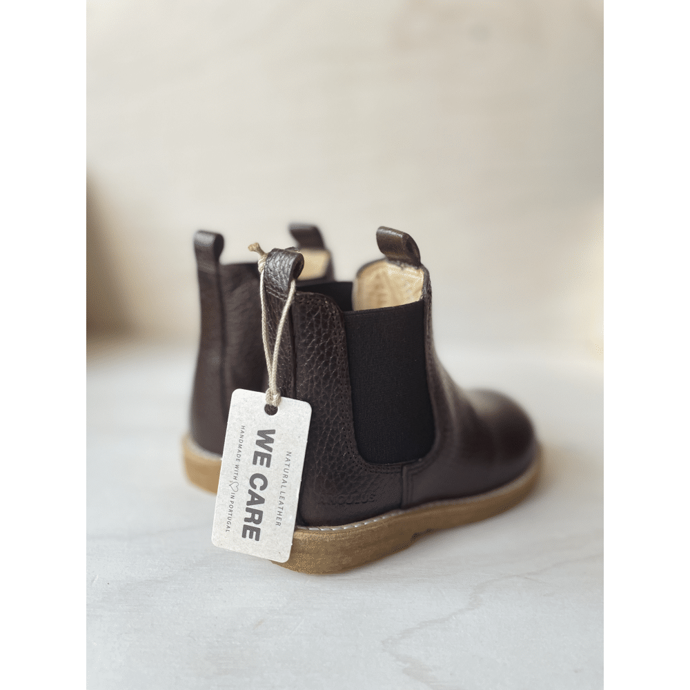 Angulus - Classic Chelsea Boot - Dark Brown