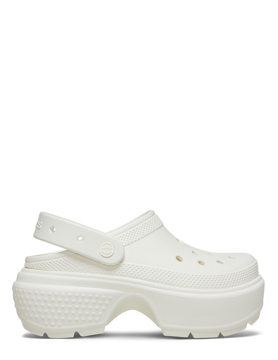 crocs Sabots Compensés Femme Stomp Clog Chk Blanc