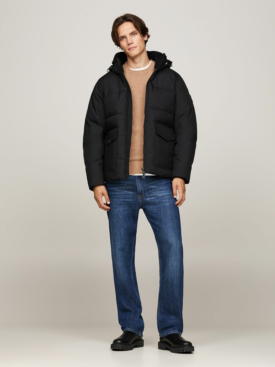 TOMMY HILFIGER<br>Parka curta, repelente à água e isolante