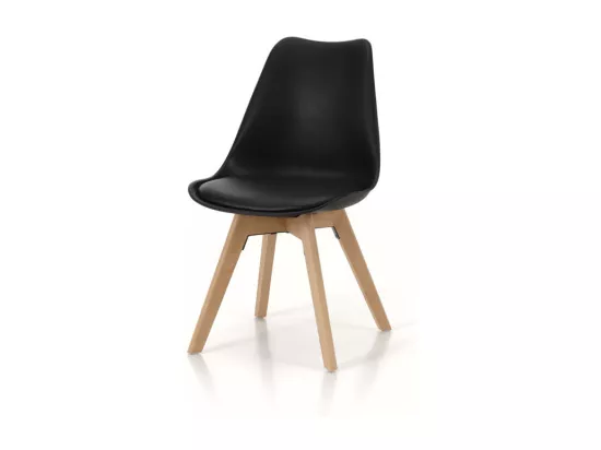 Set de 4 Chaises GARY noir