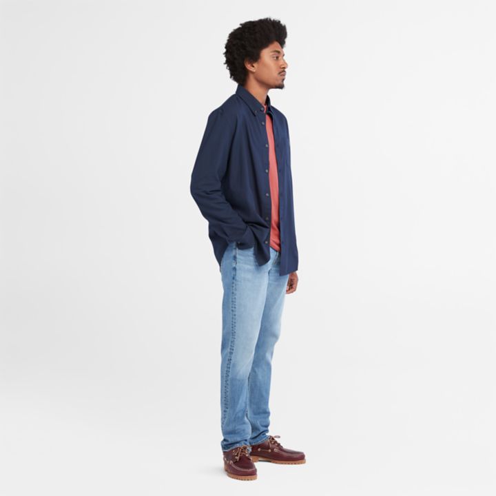 Calça jeans Stretch Core masculina na cor azul