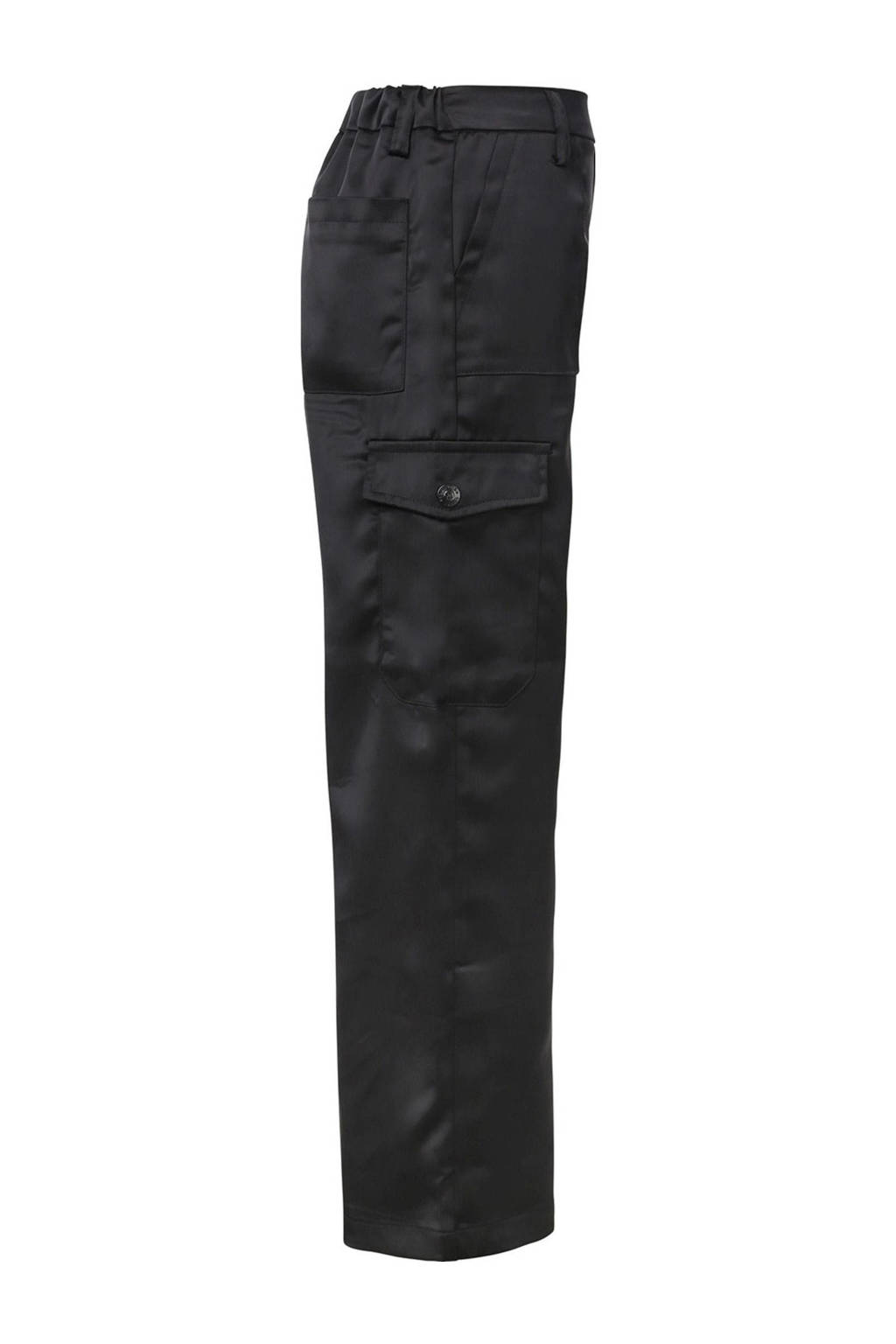 LOOXS cargobroek in satijnlook zwart
