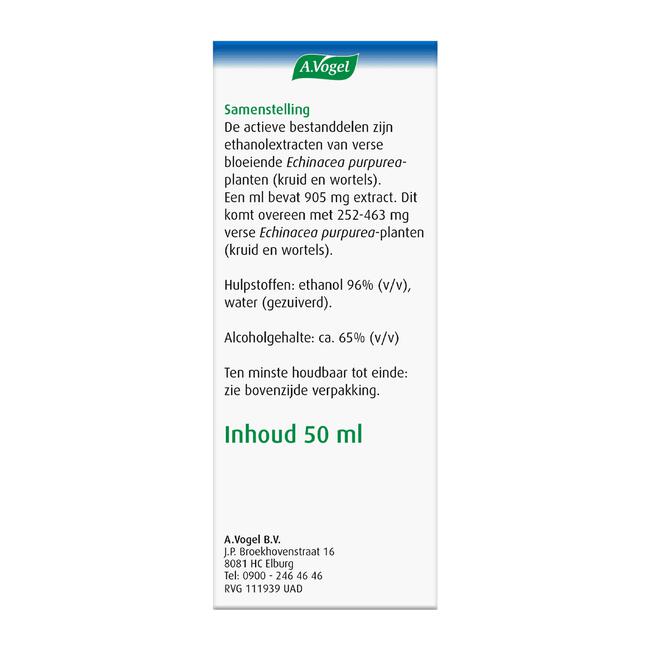 A.Vogel Echinaforce Bij Onvoldoende Weerstand En Griep Druppels 50 ML