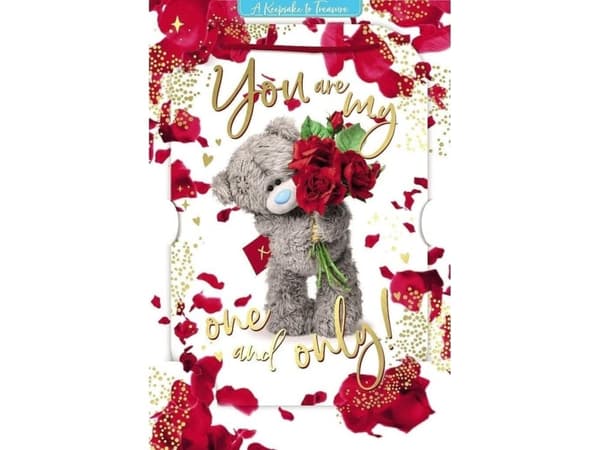 Kartka holograficzna 3D You are my one and only