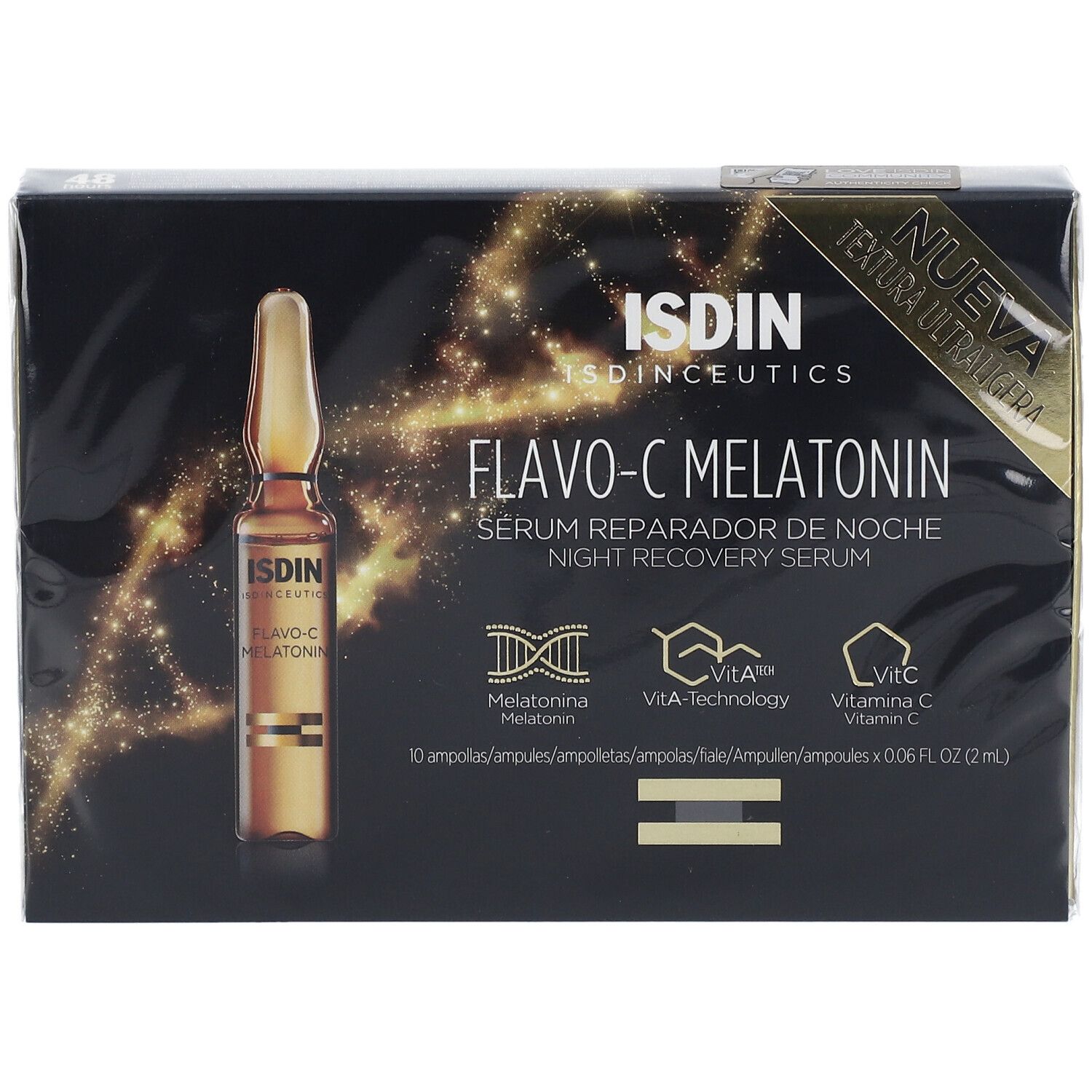 ISDINCEUTICS® Flavo-C Melatonin antioxidatives Serum für den Tag und reparierendes Serum für die Nacht