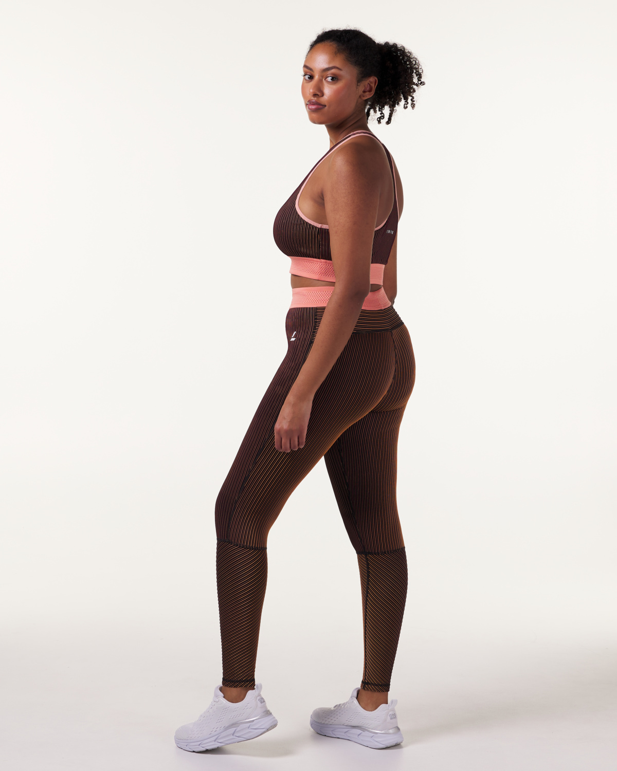 LEVITY Swift Tech Rib Tights Raspberry\Peach