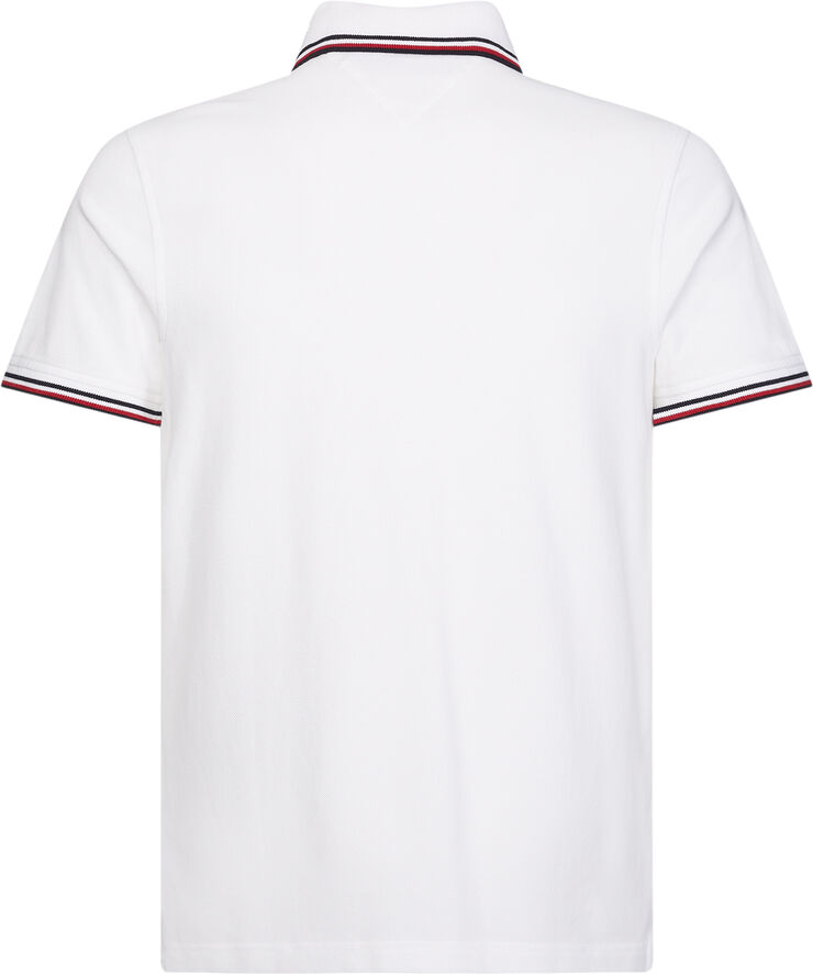 Tommy Hilfiger CORE TOMMY TIPPED SLIM POLO White