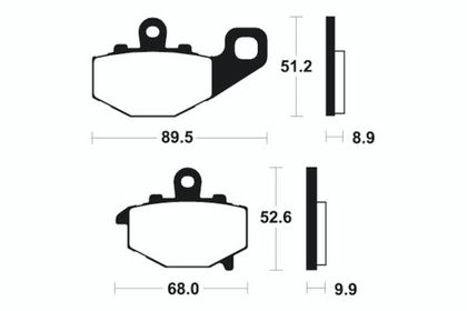 Plaquettes de freins Tecnium Performance métal fritté - MR187