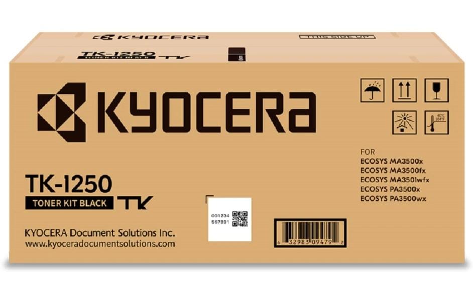 Toner TK-1250 BlackDruckerpatrone, Schwarz