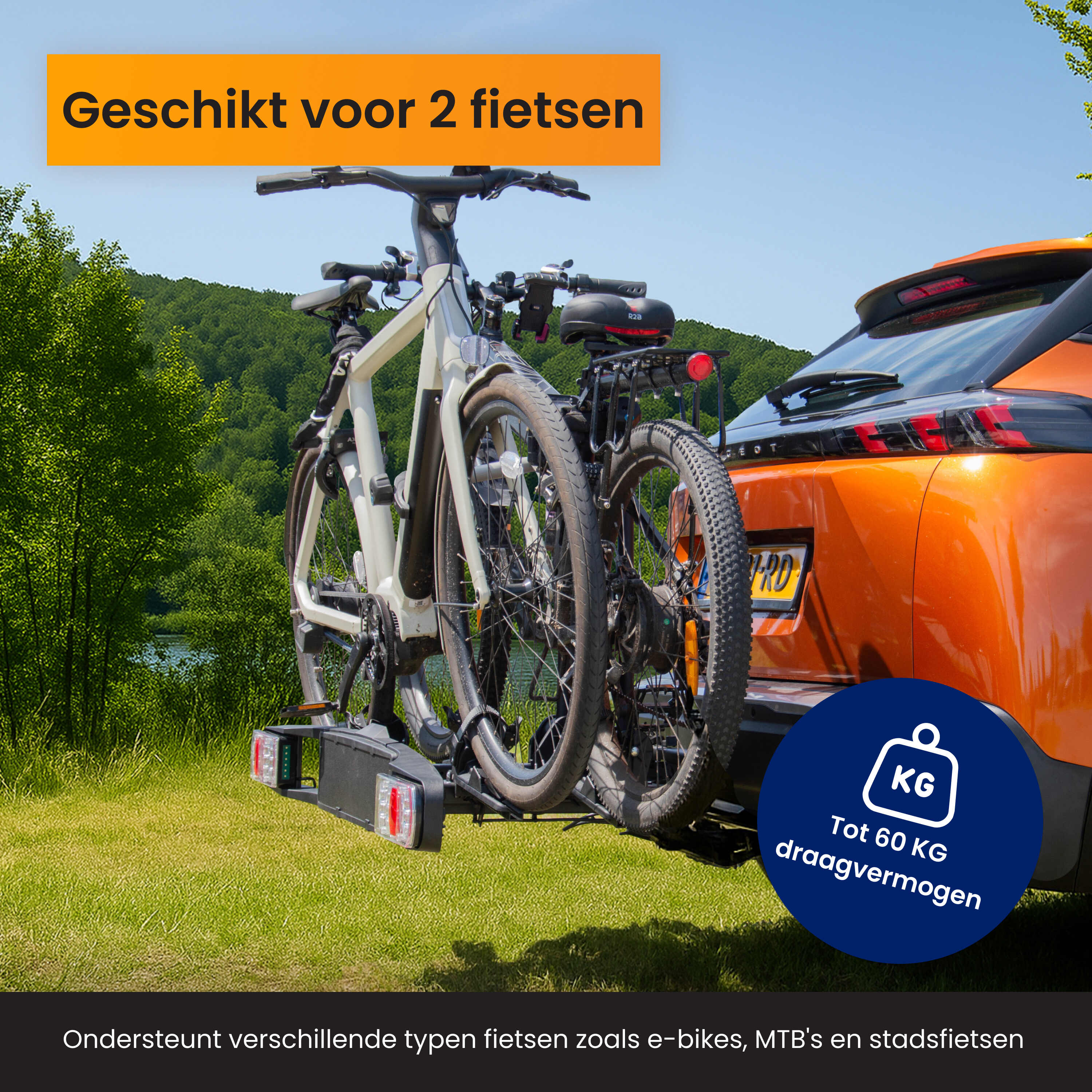 R2B auto fietsendrager - Black