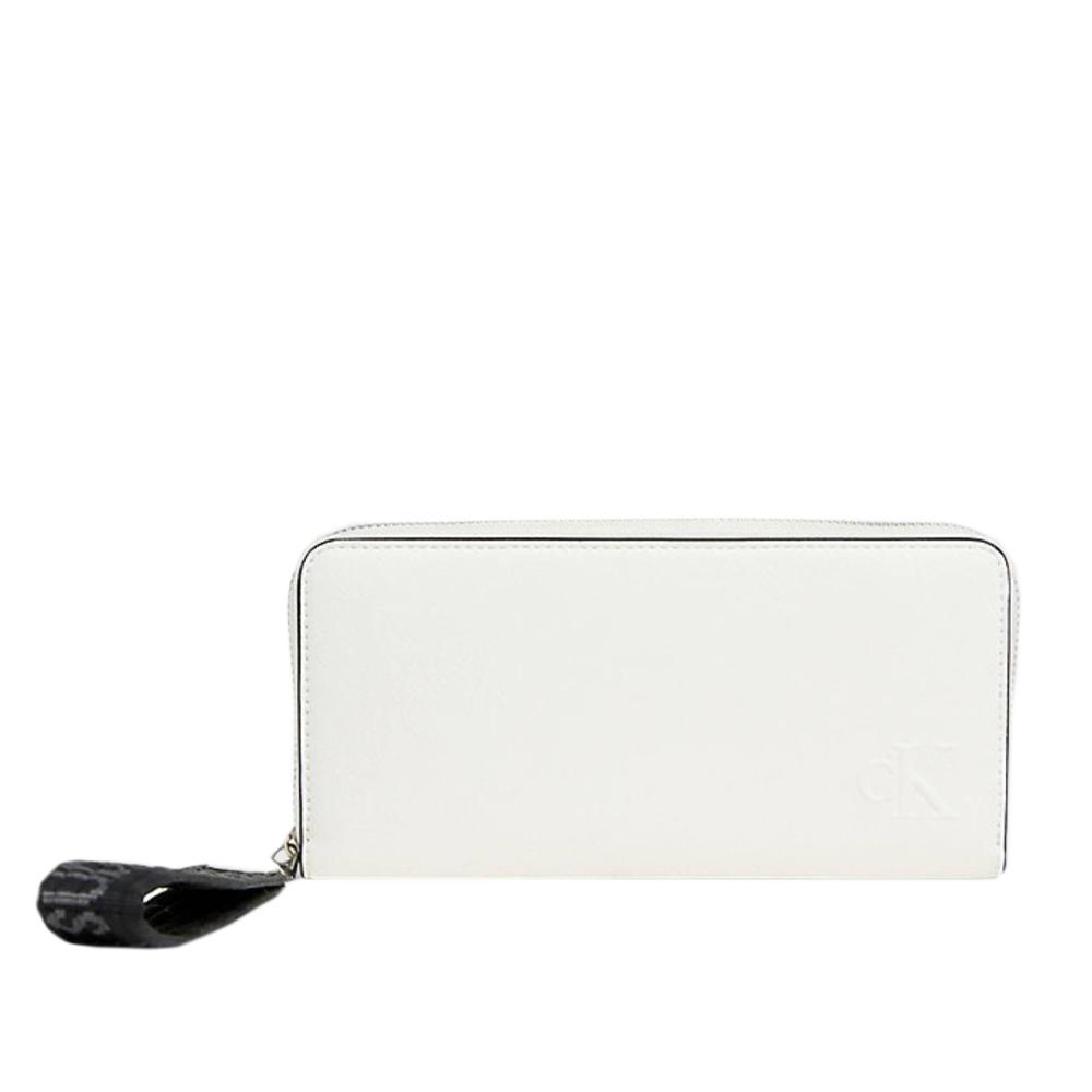 Calvin Klein Jeans Portefeuille Blanc Femme Calvin Klein Jeans Ultralight Zip