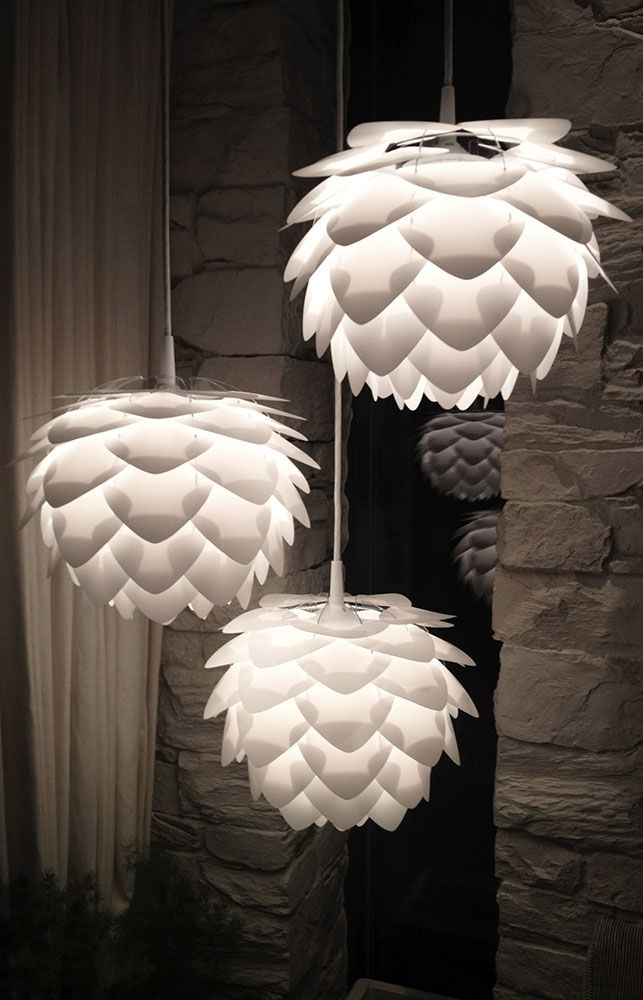Hanglamp Silvia koordset wit Medium wit