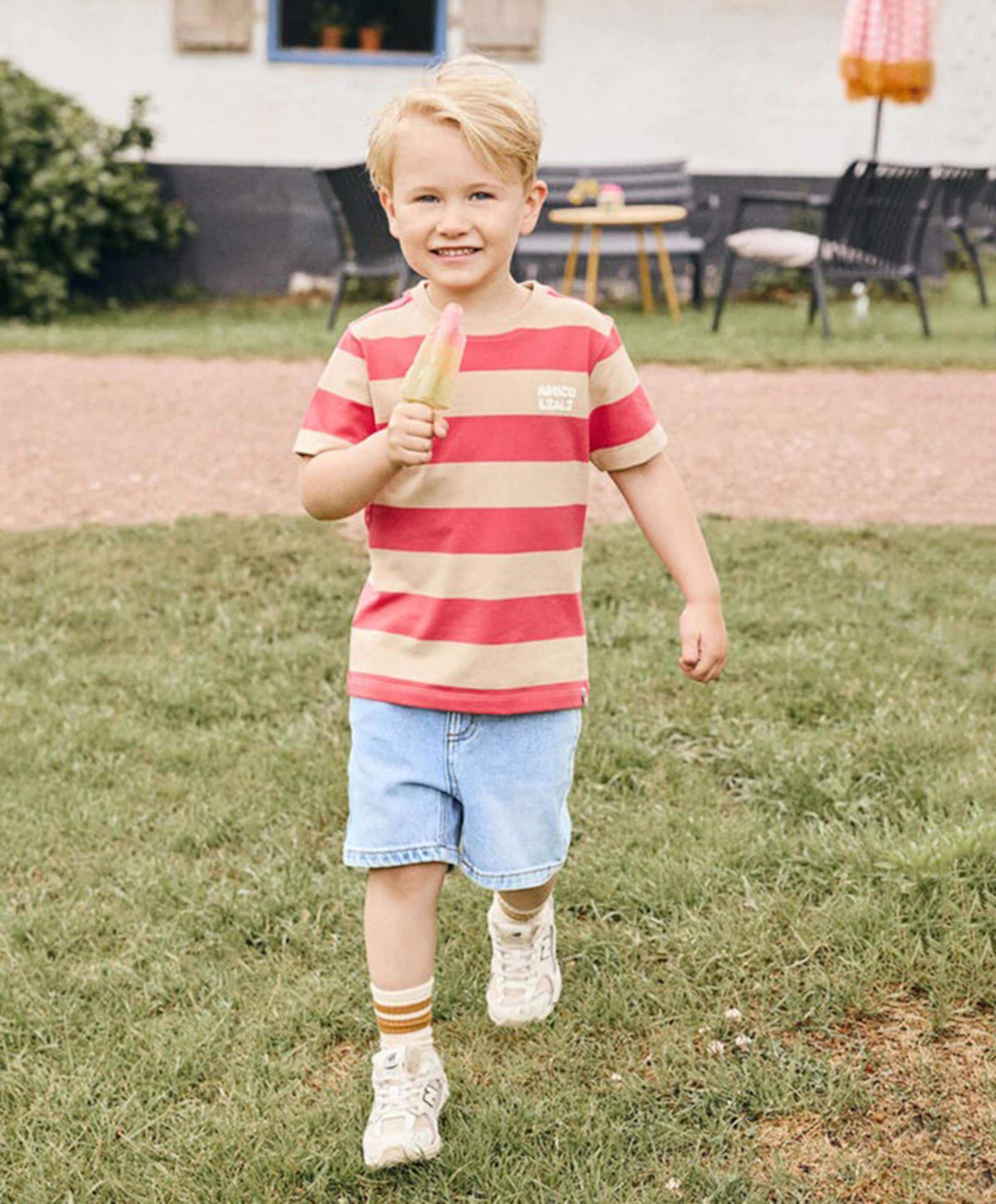 Daily7 Denim Baggy jongens korte broek blauw