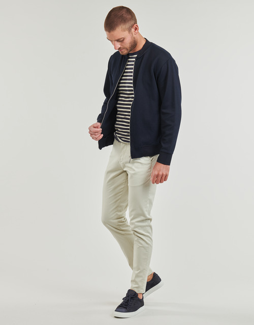 Selected - SLHMACK SWEAT BOMBER - Marine