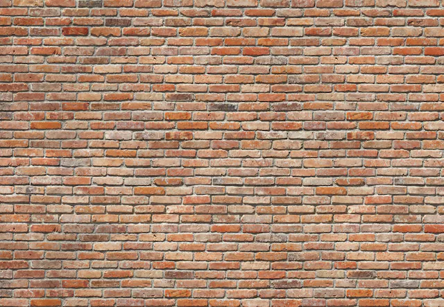 Komar Fototapete »Backstein - Grösse 368 x 254 cm« bedruckt glatt Wohnzimmer, Schlafzimmer