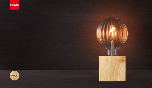 luminaire de table - bois