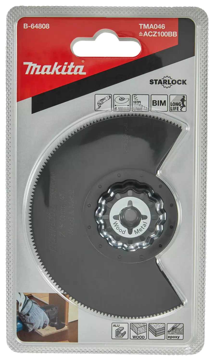 Makita TMA046 Bi-metalen segmentzaagblad - 85mm