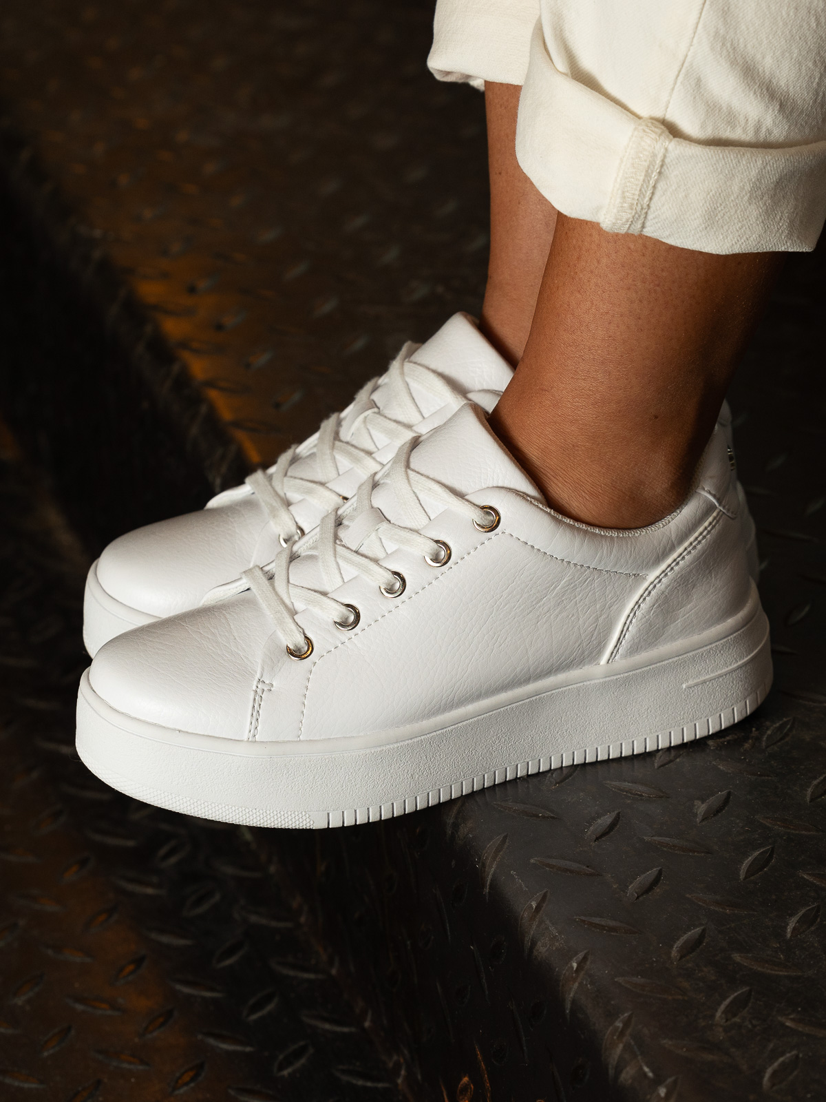 Gorbio W White - Trapes Sko