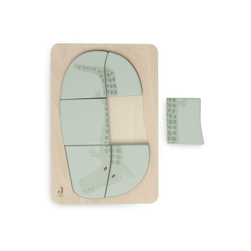 Puzzle en bois Jungle jambo - Sea green - JOLLEIN