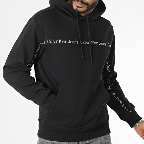 Sweat Capuche Logo Tape 3252 Noir