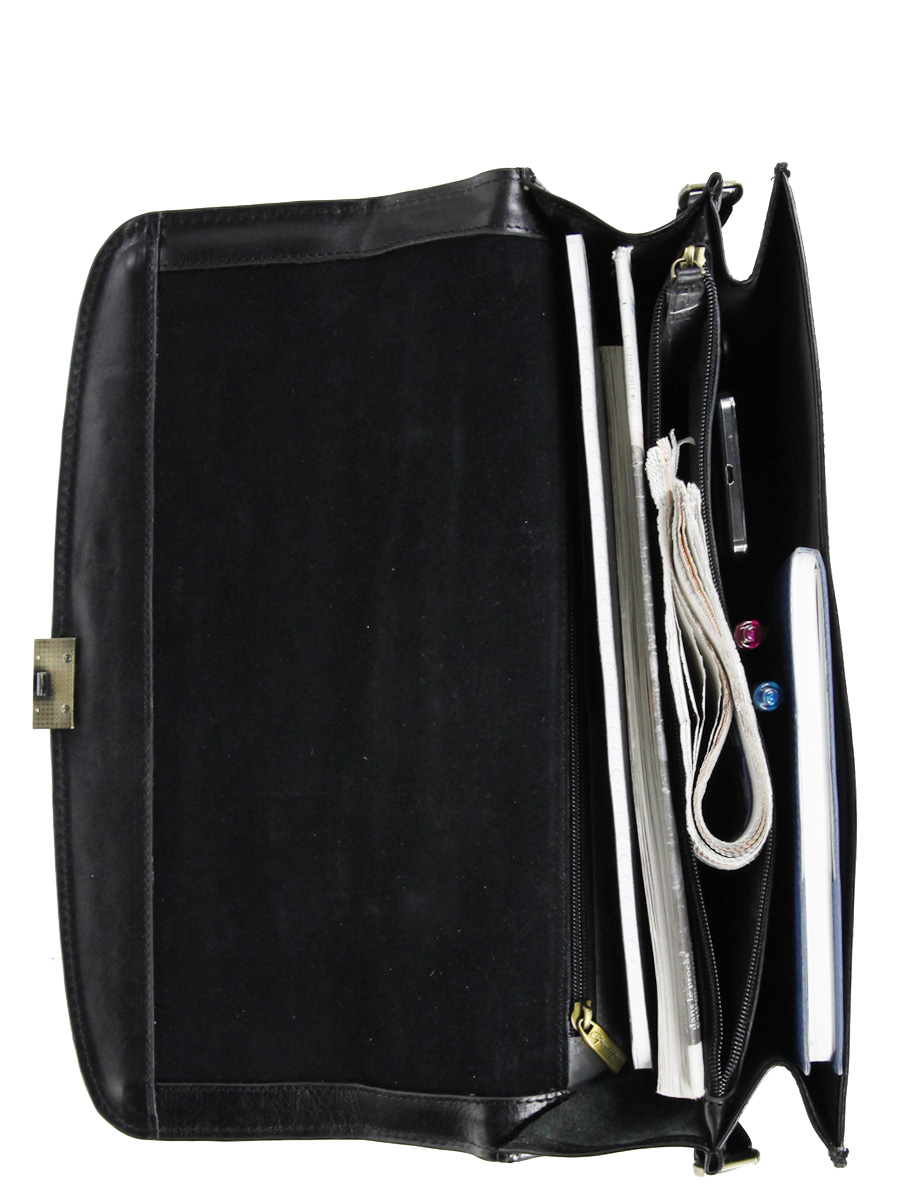 Serviette GÀrard HÀnon Executive 38 cm - 2 soufflets