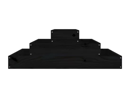 Jardinière bac lit surélevé bois marron 80 x 80 x 27 cm 02_0037905