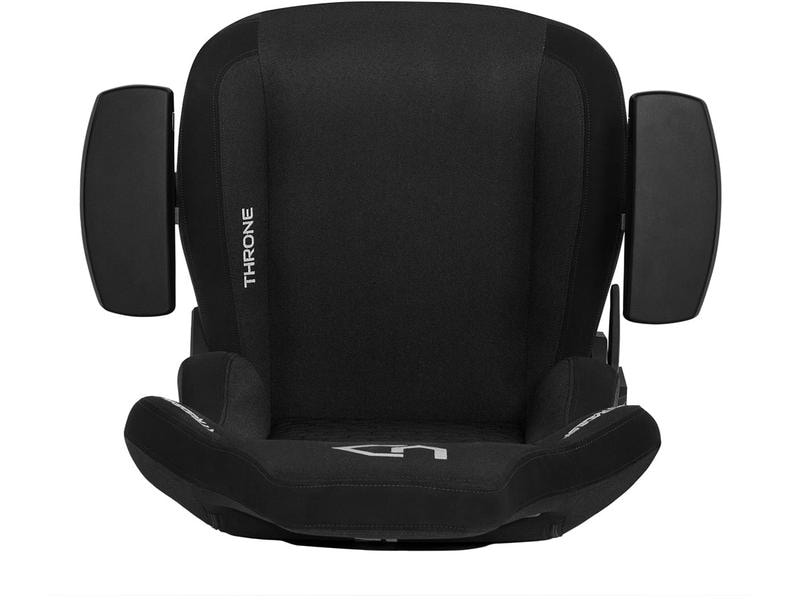 Ultradesk Gaming-Stuhl Throne Schwarz Gaming-Stuhl aus Stoff mit 140 kg Belastbarkeit