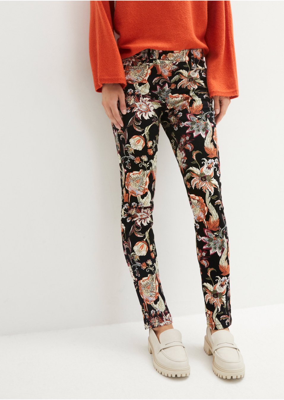 Pantalon extensible imprimé