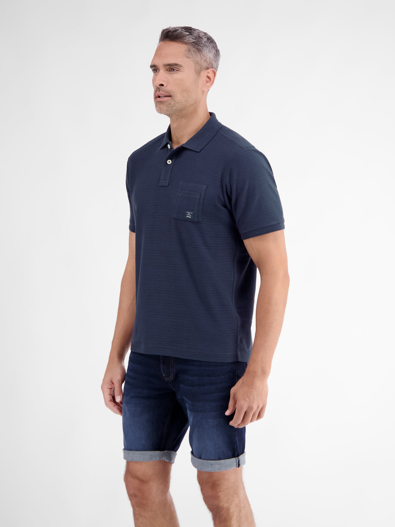 Herren Poloshirt mit aufgesetzter Brusttasche