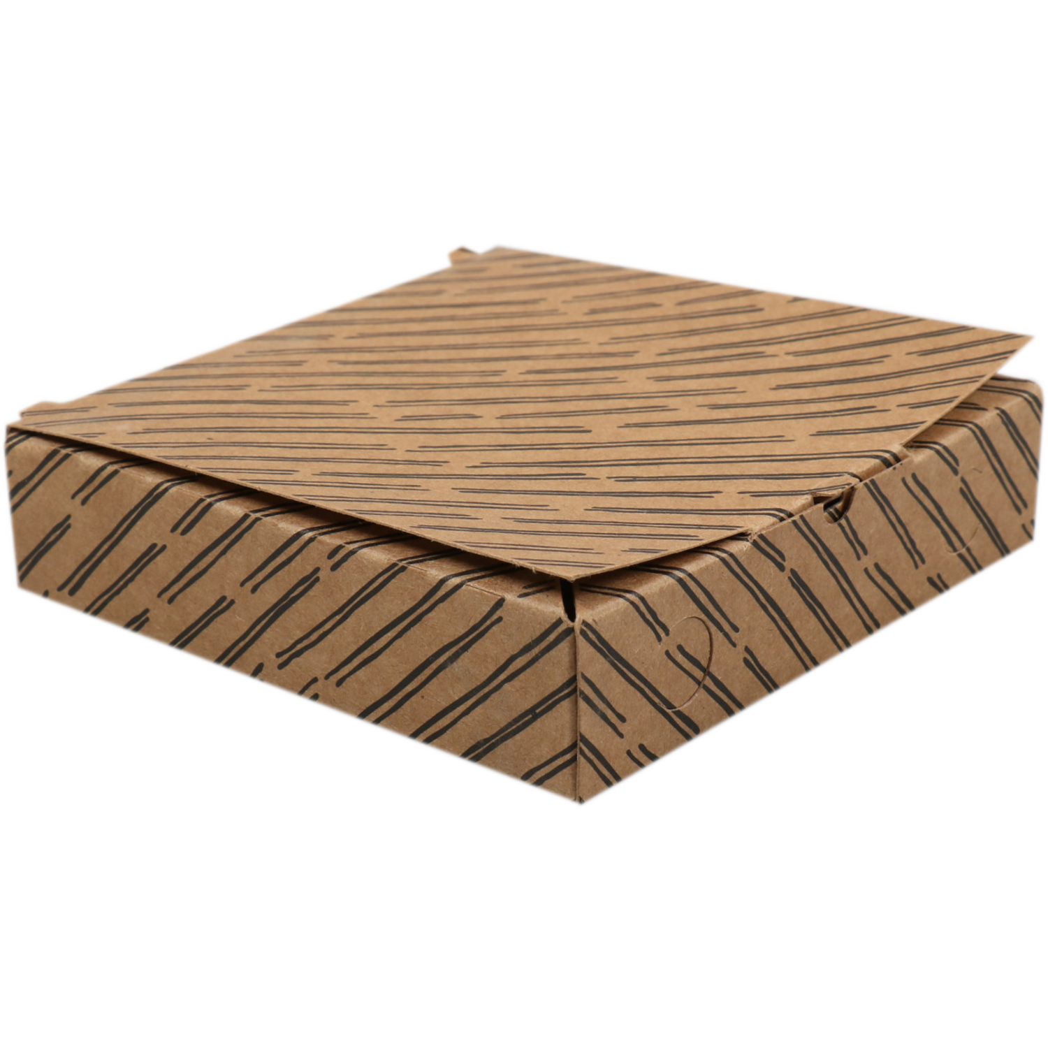 Depa Minipizzadoos, Mini, karton, 85x85x20mm, vegetale, bruin/zwart