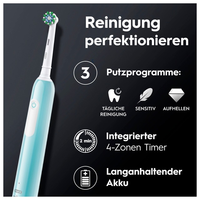 Oral-B Elektrische Zahnbürste »PRO Series 1« 1 Stk. Aufsteckbürsten Drucksensor