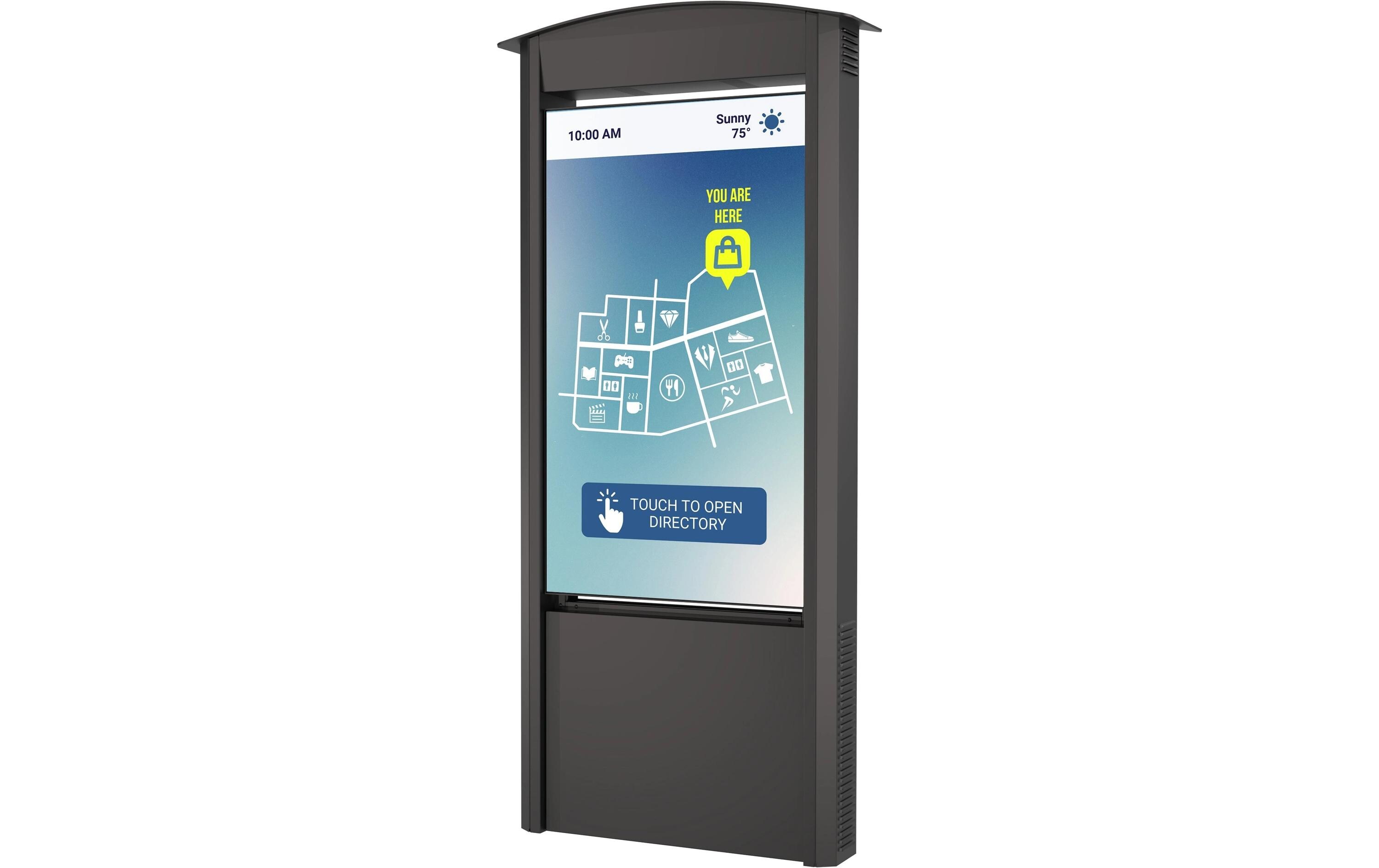Kioskrahmen Smart City Ink. 55-Zoll Xtreme Outdoor Display<br>Peerless Smart City Kiosk-Design 139.7 cm (55