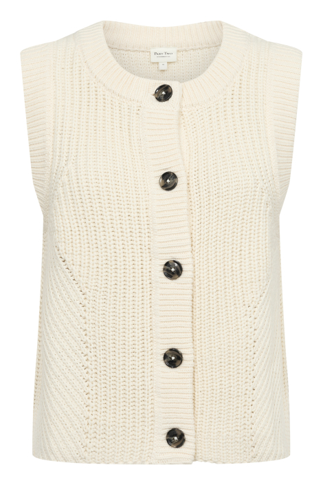 Part Two ecru dames gilet