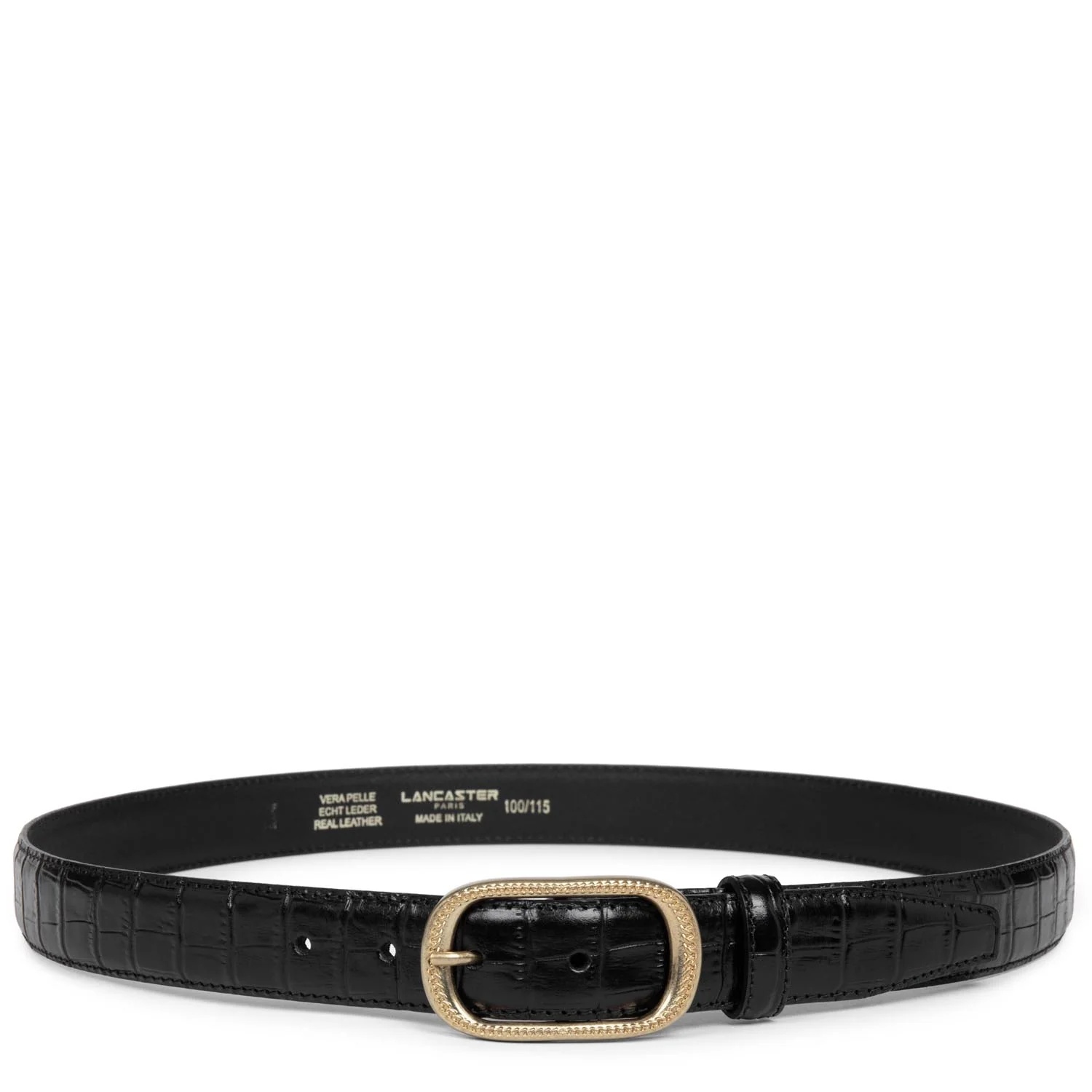 Ceinture Cuir Croco Femme-Ceinture