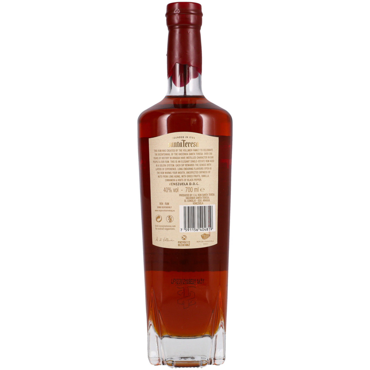 Santa Teresa 1796 Solera Rum -70cl