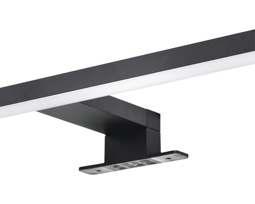 FLAIR LED spiegelklemlamp 870 lm 3000 K HxBxD 13,6x50x3,8 cm Rasalas zwart
