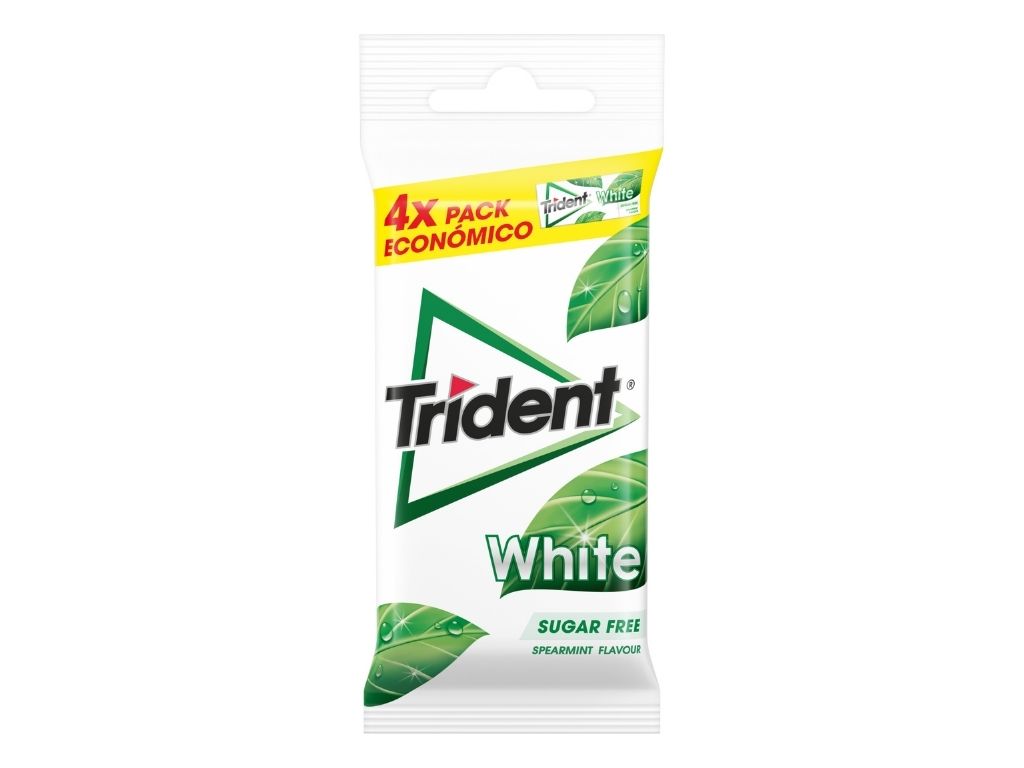 PASTILHAS TRIDENT ELÁSTICAS WHITE SPEARMINT 56G