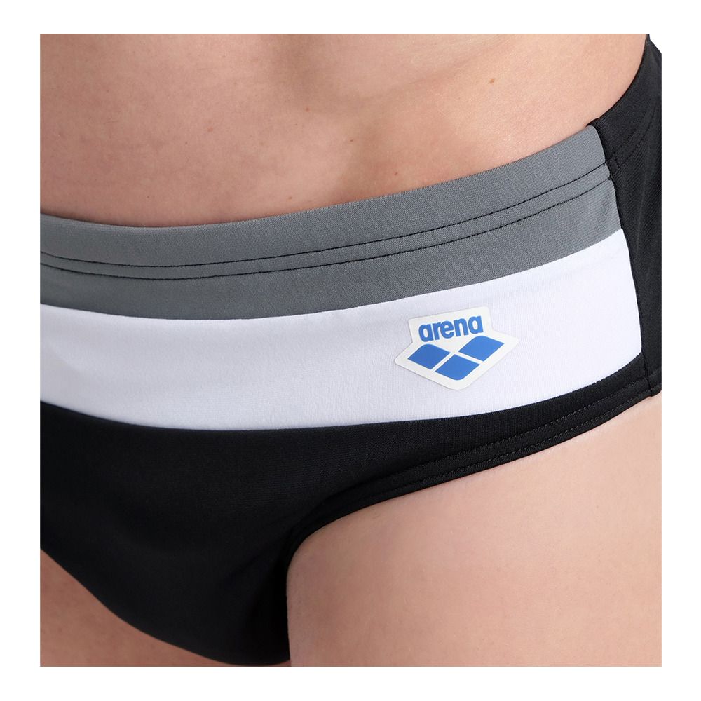 Arena ICONS - Slip de bain Homme black/asphalt/ardesia