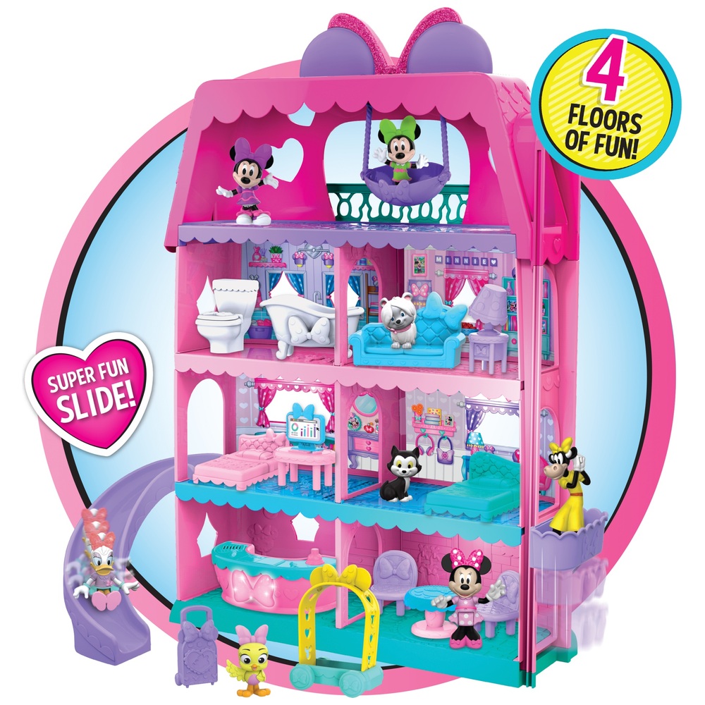 Minnie Mouse Bow-Tel Hotel Puppenhaus-Spielset