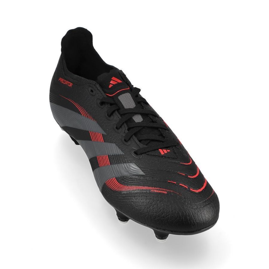 adidas Predator League SG Stealth Victory - Noir/Gris/Lucid Red