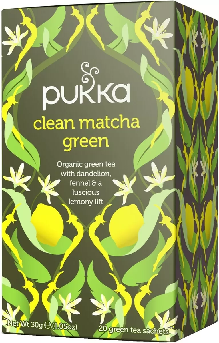 Pukka Clean Matcha Green te Ø - 20 breve