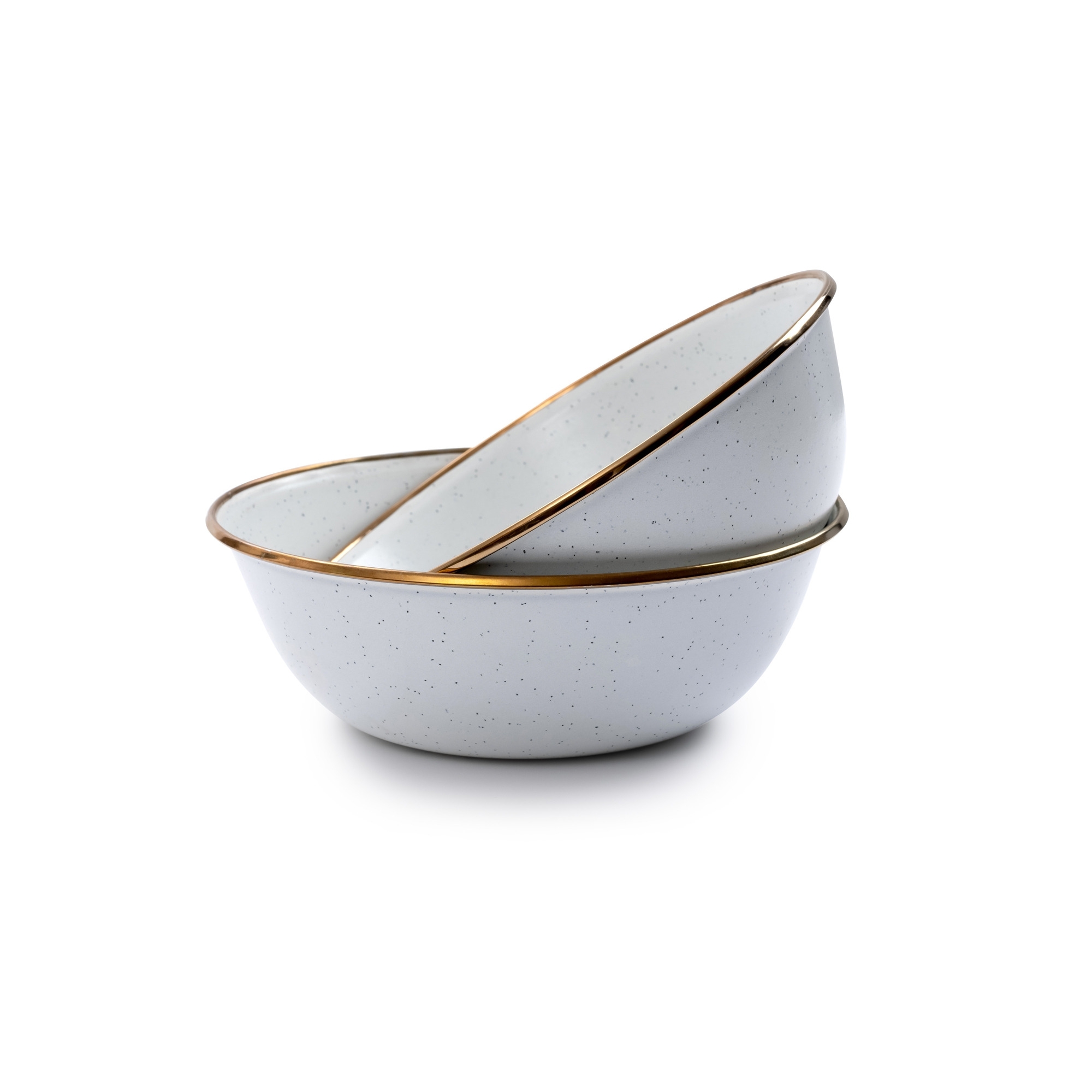 Barebones emailliertes Schüssel Set Enamel 2 teilig egg shell