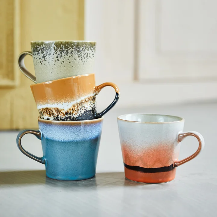HKliving - 70's Americano Tasse 260 ml, asteroids