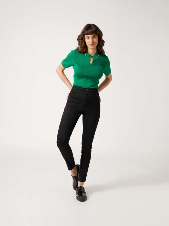 Pantalon skinny taille haute