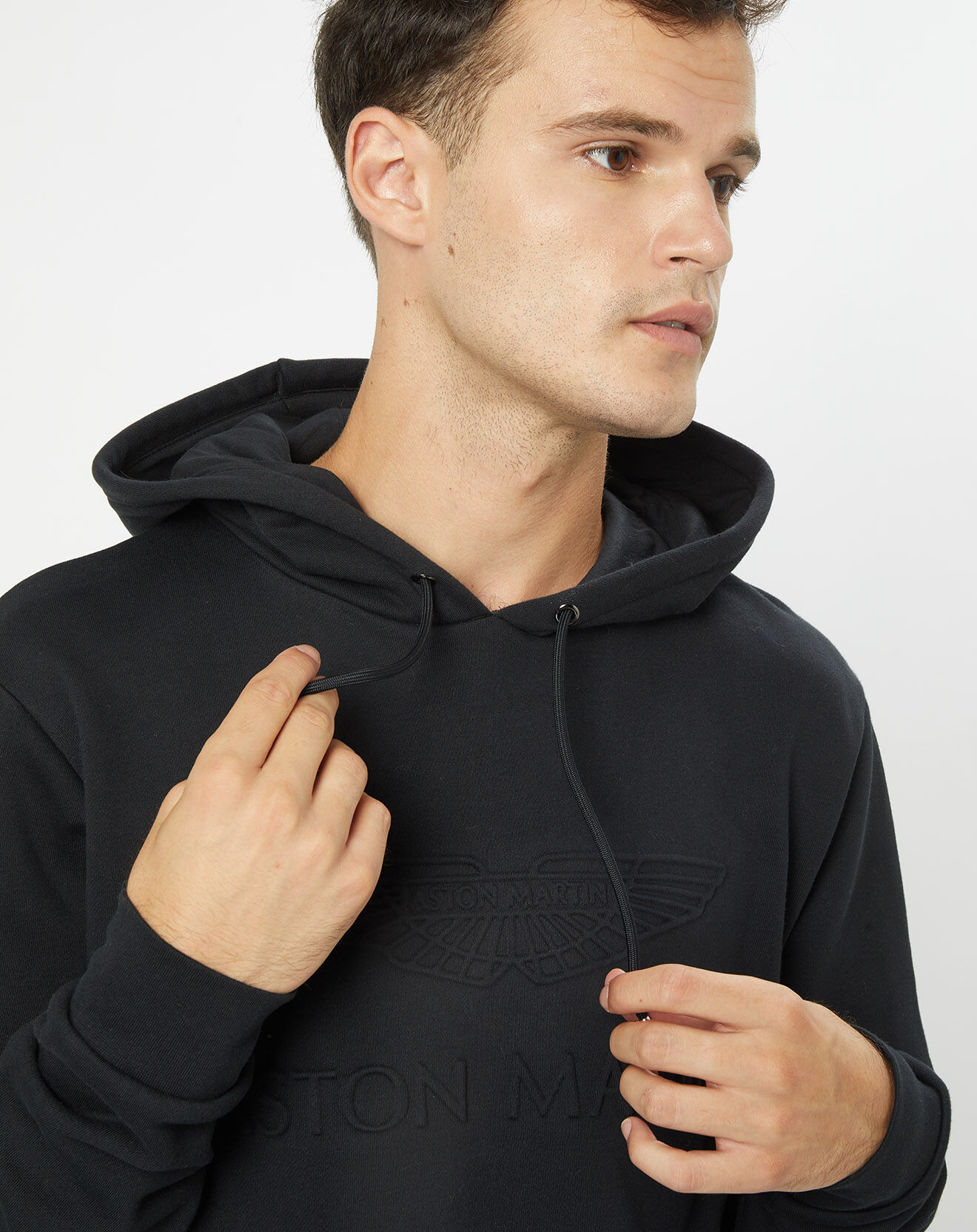 Hackett London Sweat à capuche Aston Martin Racing Embossed noir