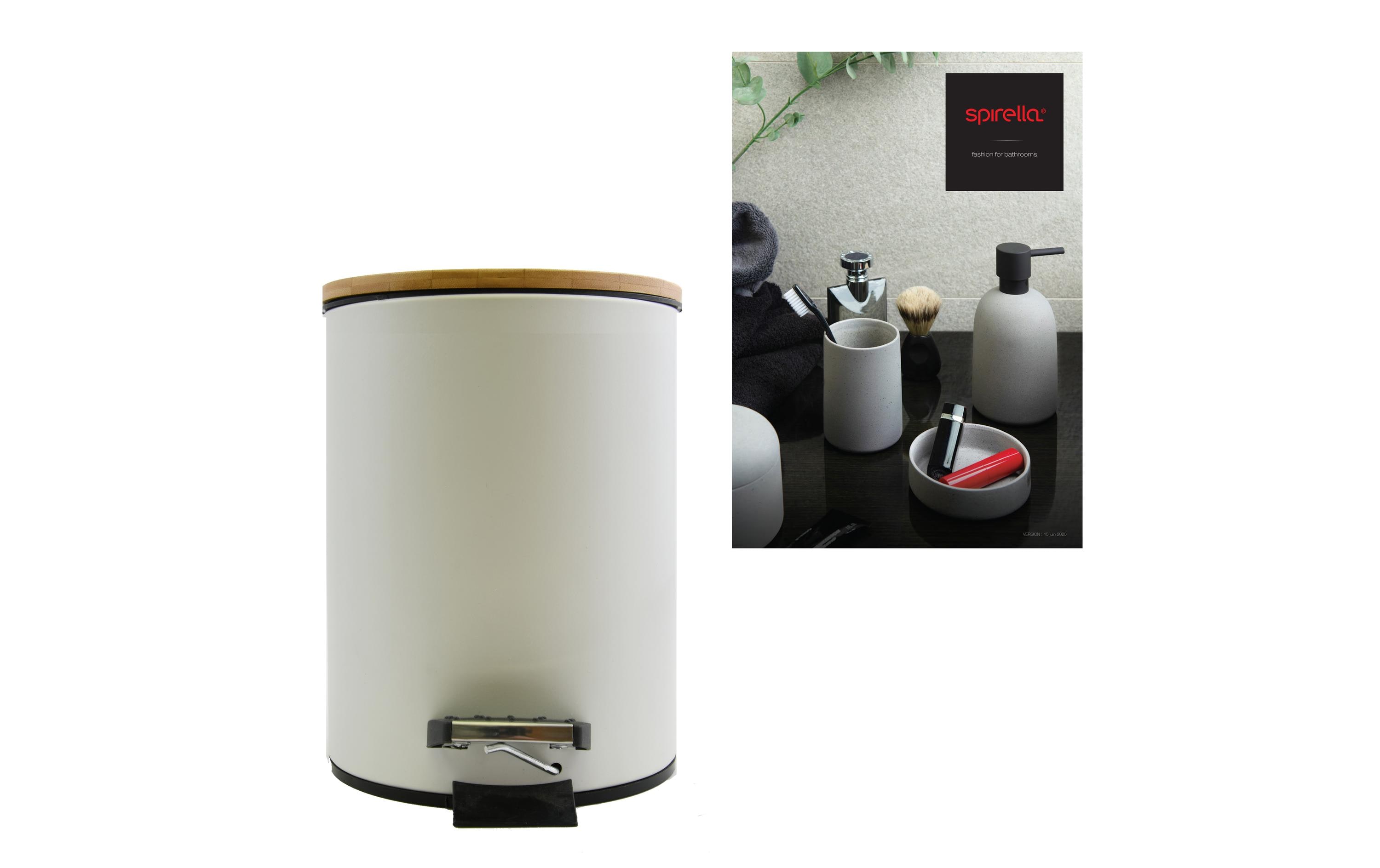Treteimer Adonis 3 l, WeissTreteimer mit Pedal