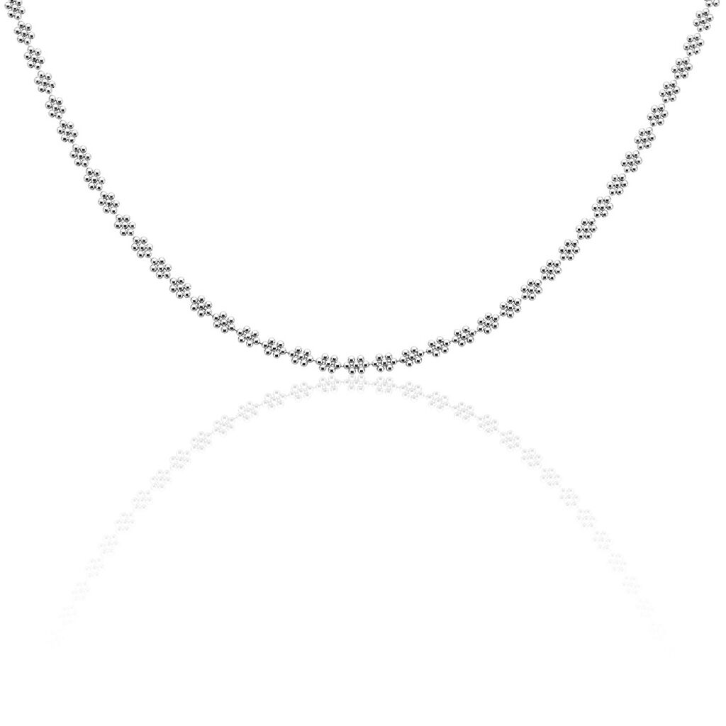 Collier Ashlee Argent Blanc