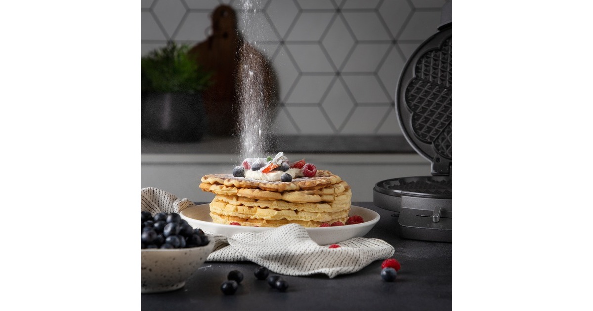 Princess132380 Wafelmaker DeLuxe wafelijzer  (Grijs)