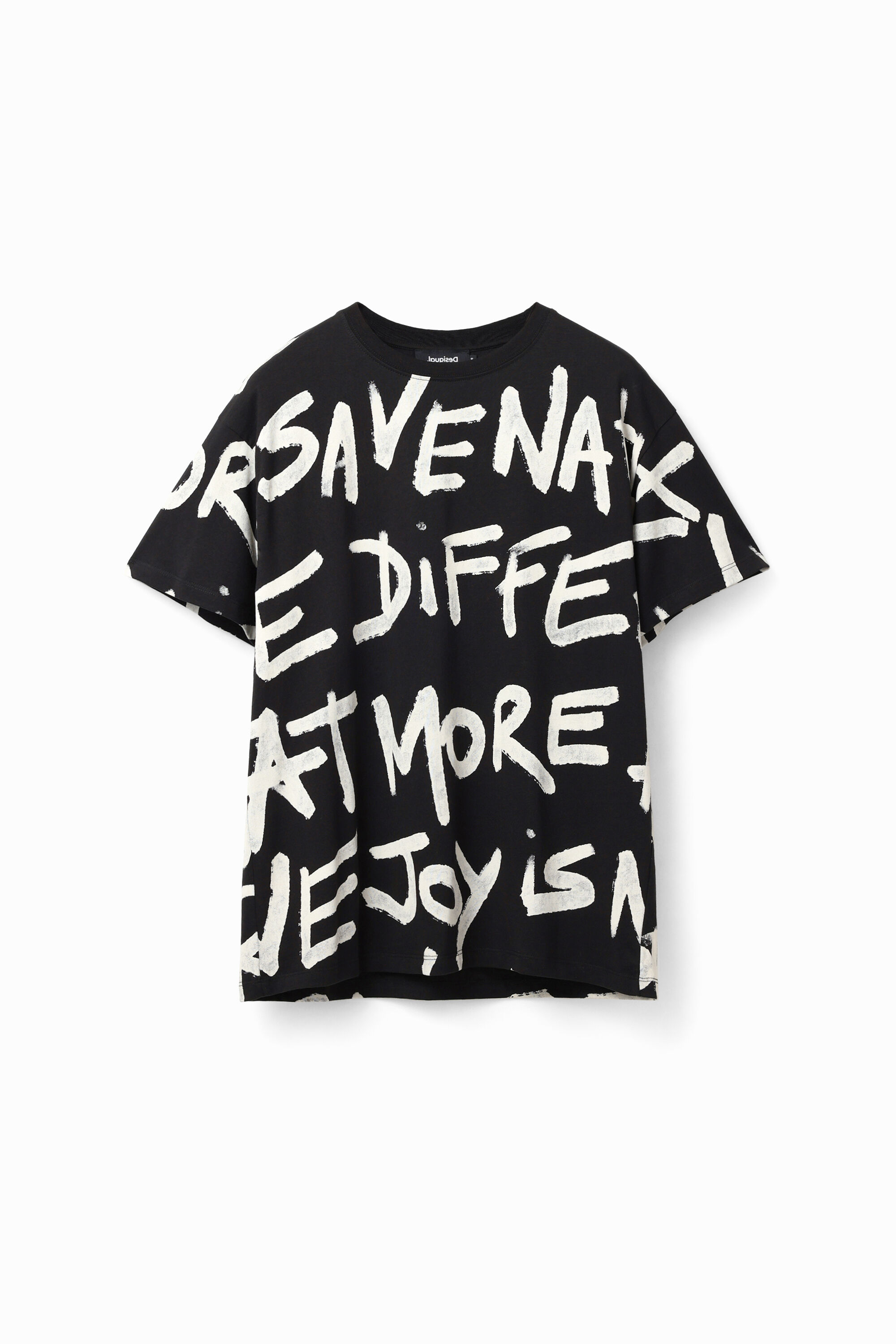 T-shirt oversize mots